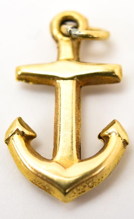 Estate 14kt Gold Birmingham Ship Anchor Pendant (1 of 5)