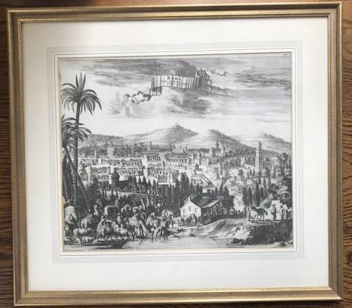 Antique 18th C Framed Engraving Titled "Rama" (1 of 4)