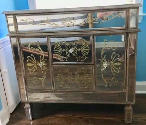 Venetian Style Mirrored Bureau / Dresser (1 of 6)