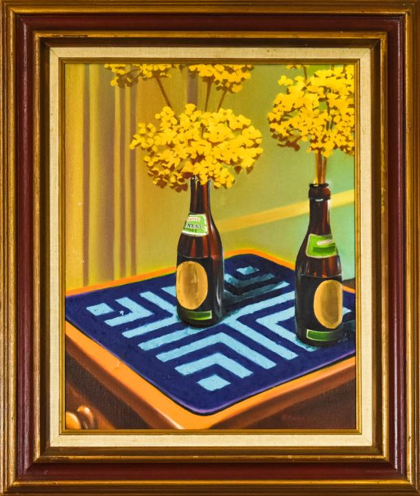 Frank Riccio Oil Painting Still Life Guinness (1 of 10)