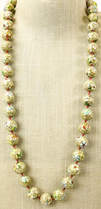 Vintage Chinese Very Large Cloisonne Bead Necklace (1 of 7)