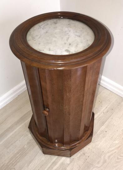 French Empire Style Marble Top Pedestal Table (1 of 4)
