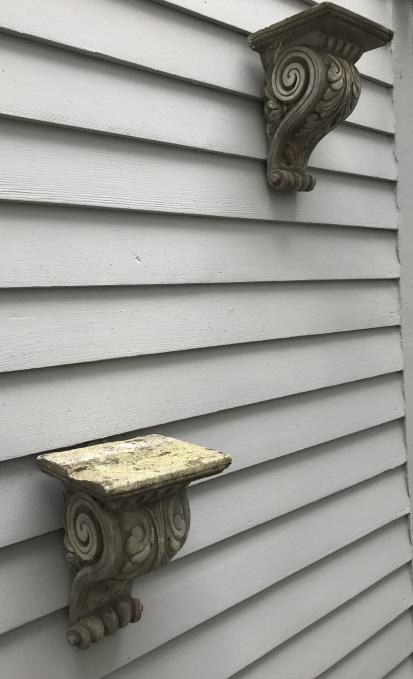Pair Cast Stone Neoclassical Wall Brackets (1 of 2)