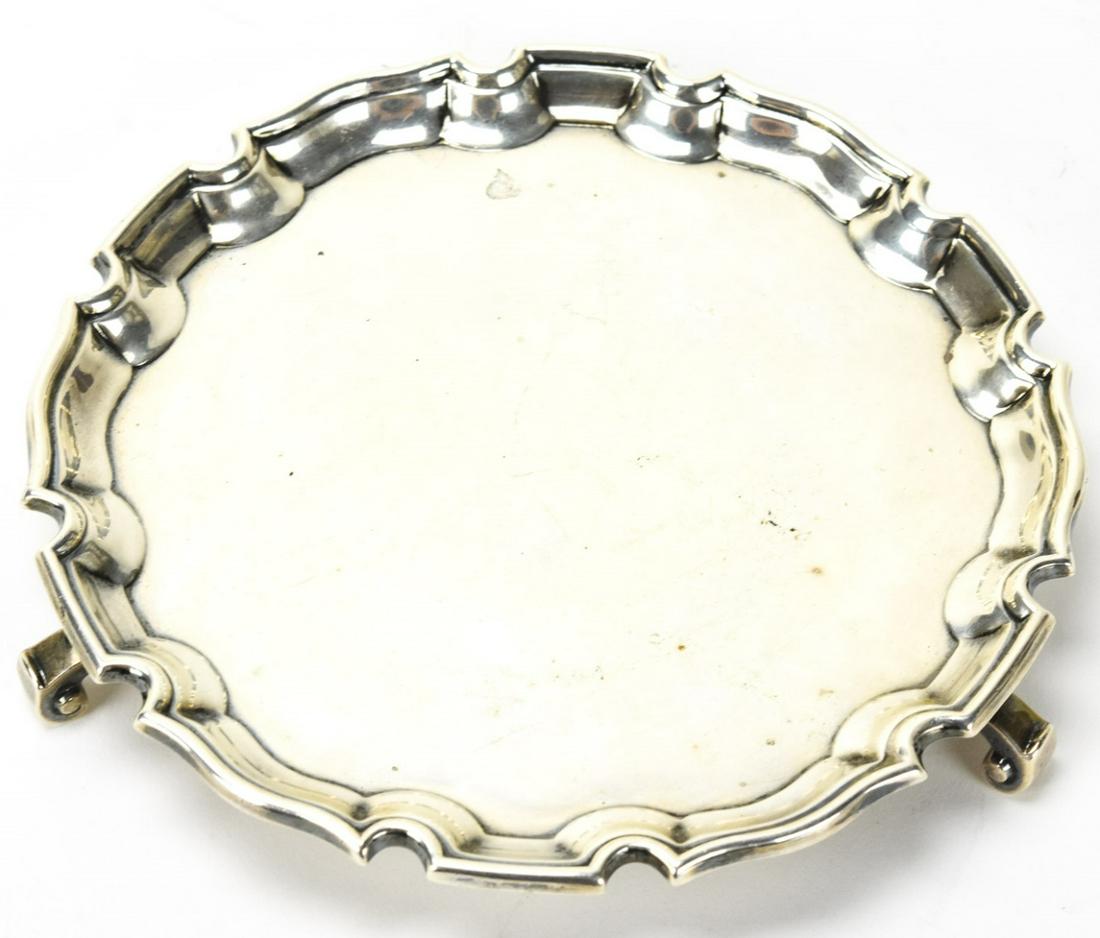 English Sterling Silver Footed Salver Tray (1 of 8)