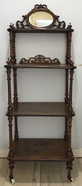 Antique 19th C Etagere W Mirror (1 of 4)