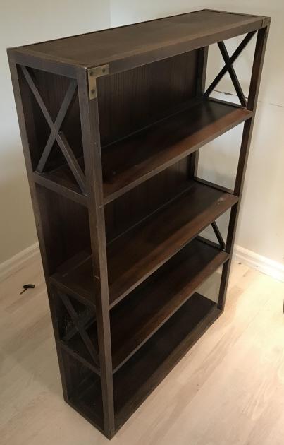 English Campaign Style Bookcase Cabinet (1 of 3)