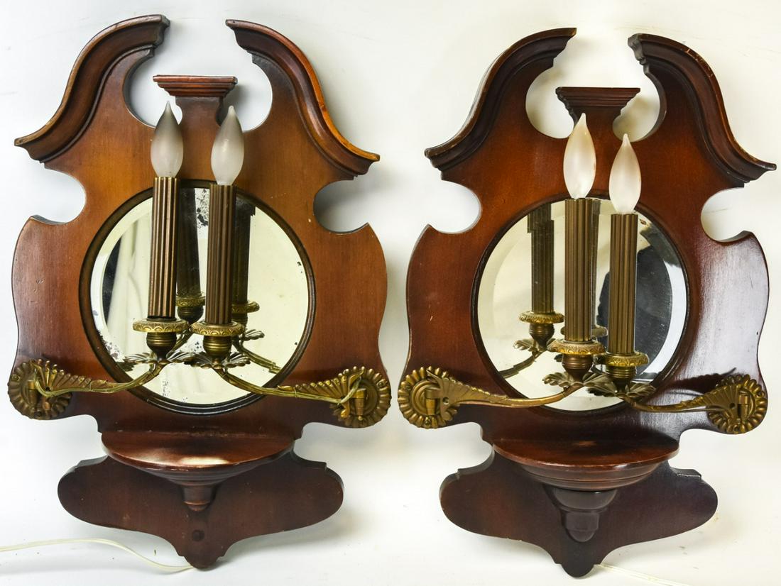 Pair of English Chippendale Wall Sconces (1 of 1)