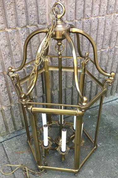 Scully Brass 6 Light Pendant Lantern (1 of 6)