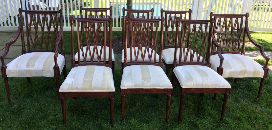 8 Sheraton Style Dining Chairs (1 of 5)