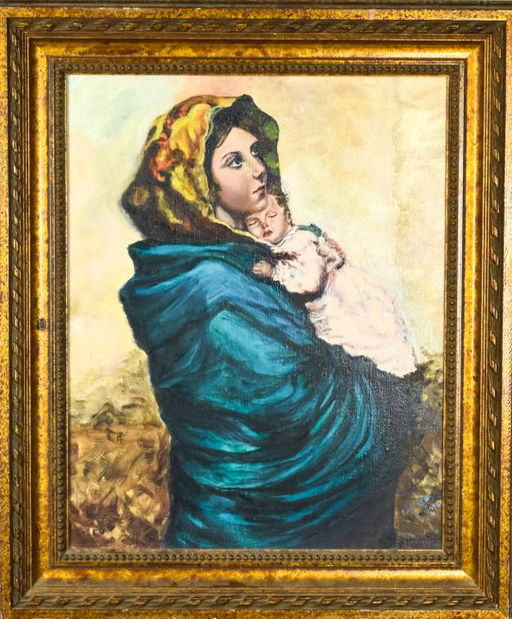 Nadia Kirk Mother Child Oil Painting Oct 26 2019 Greenwich