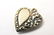 Two Vintage Sterling Silver Puffy Heart Charms - 4