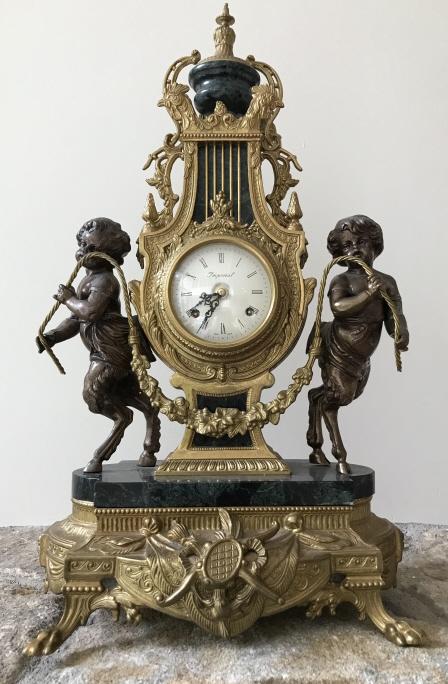 French Style Ormolu & Marble Mantle Clock (1 of 4)
