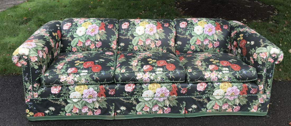Quality Contemporary Custom Upholstery Floral Sofa (1 of 6)