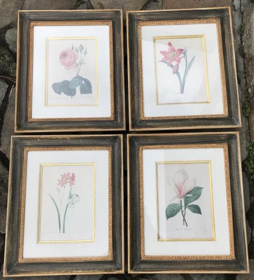 Four Custom Framed & Matted Botanical Print (1 of 4)