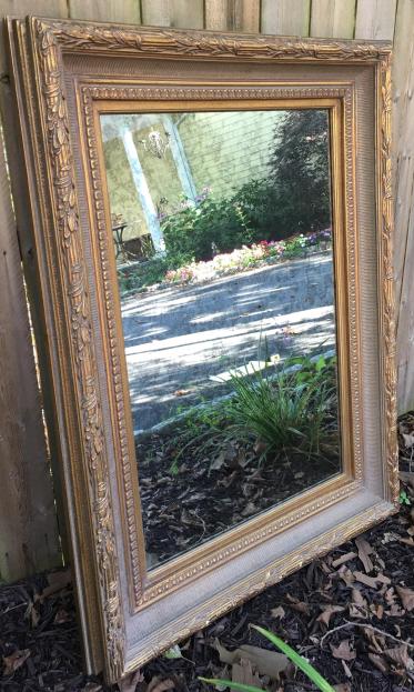 Carved & Gilt French Impressionist Style Mirror (1 of 5)