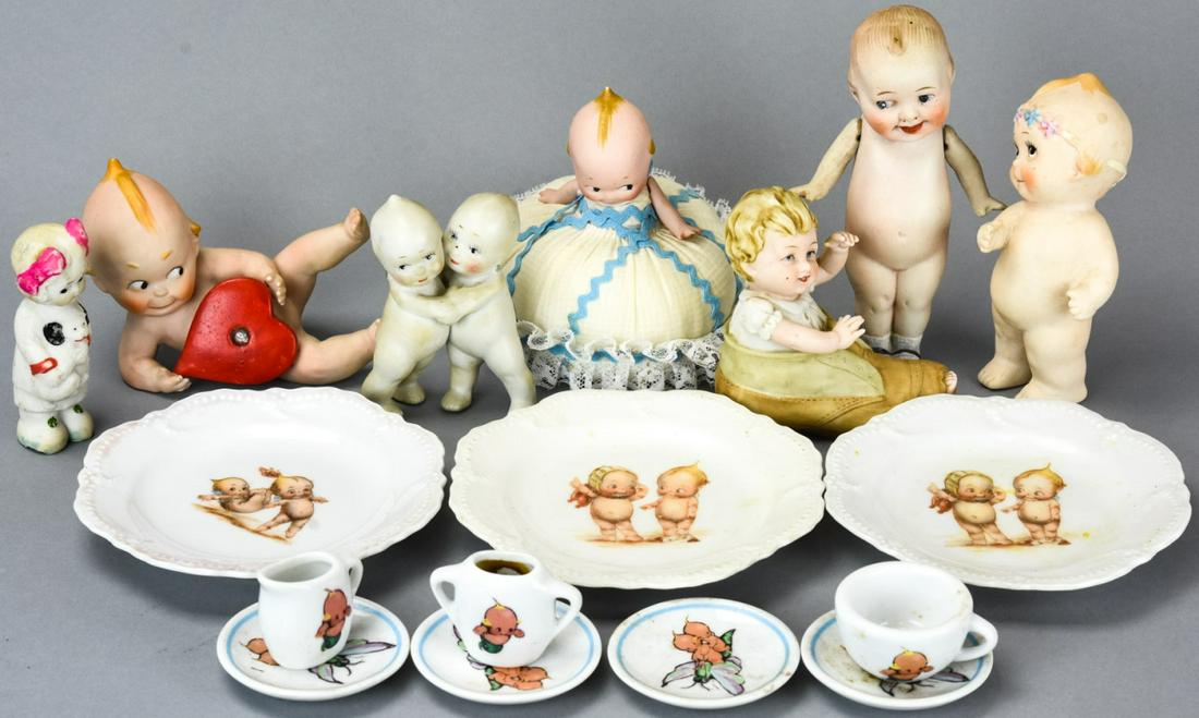 Collection Vintage Kewpie Porcelain Figures (1 of 8)
