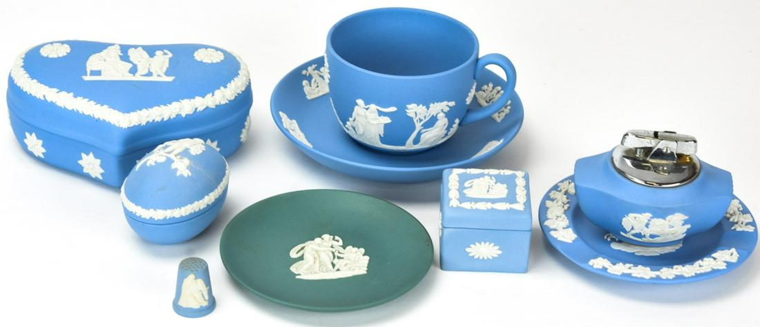 Collection of Wedgwood Jasperware Table Articles (1 of 9)