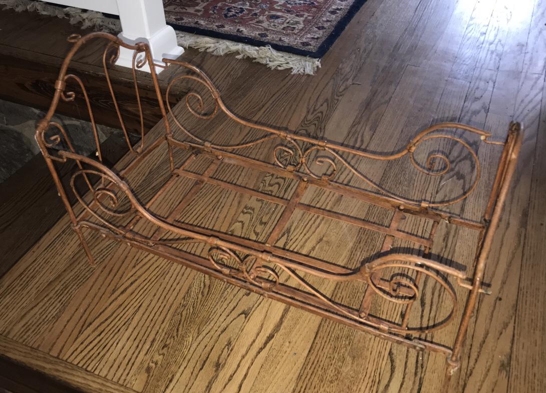 Buy Antique Wrought Iron Doll Size Salesman Sample Bed Greenwich