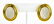Pair Lanvin Melon Cut Cabochon Earrings