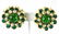 Pair French C 1980 Faux Pearl Cluster Earrings