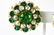 Pair French C 1980 Faux Pearl Cluster Earrings - 2