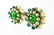 Pair French C 1980 Faux Pearl Cluster Earrings - 4