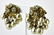 Pair Miriam Haskell Chunky Pearl Cluster Earrings - 6
