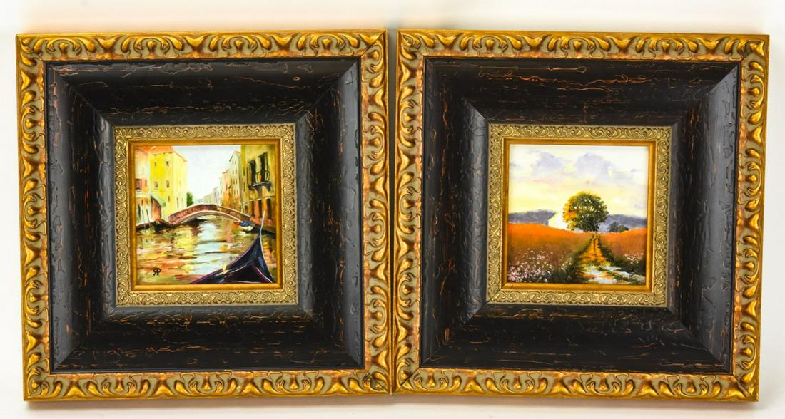 Pair Ron Prybycien Landscape Scene Oil Paintings (1 of 7)