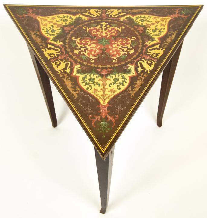 Marquetry Inlay Table W Music Box Lara's Theme (1 of 8)