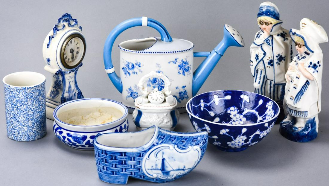 Collection Vintage Blue + White Porcelain Items (1 of 10)