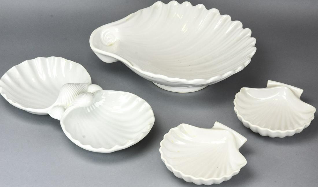 Vintage Shell Motif White Porcelain Serving Pieces (1 of 10)