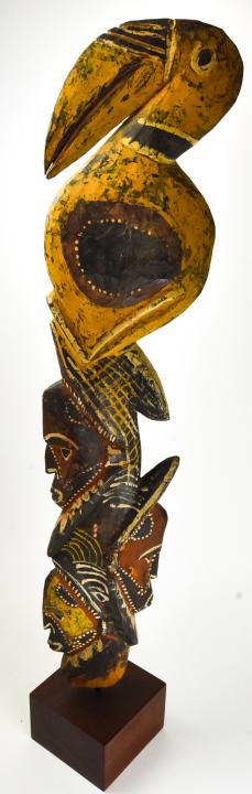 African Hand Carved & Painted Tribal Statue (1 of 7)