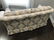 Contemporary Upholstered Love Seat Gold + Grey - 4