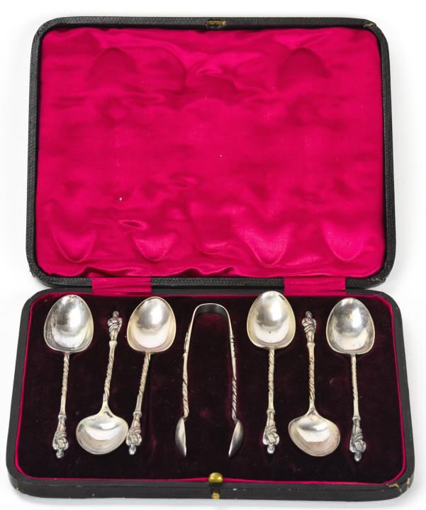 Antique English Sterling Silver Apostle Motif Set (1 of 5)