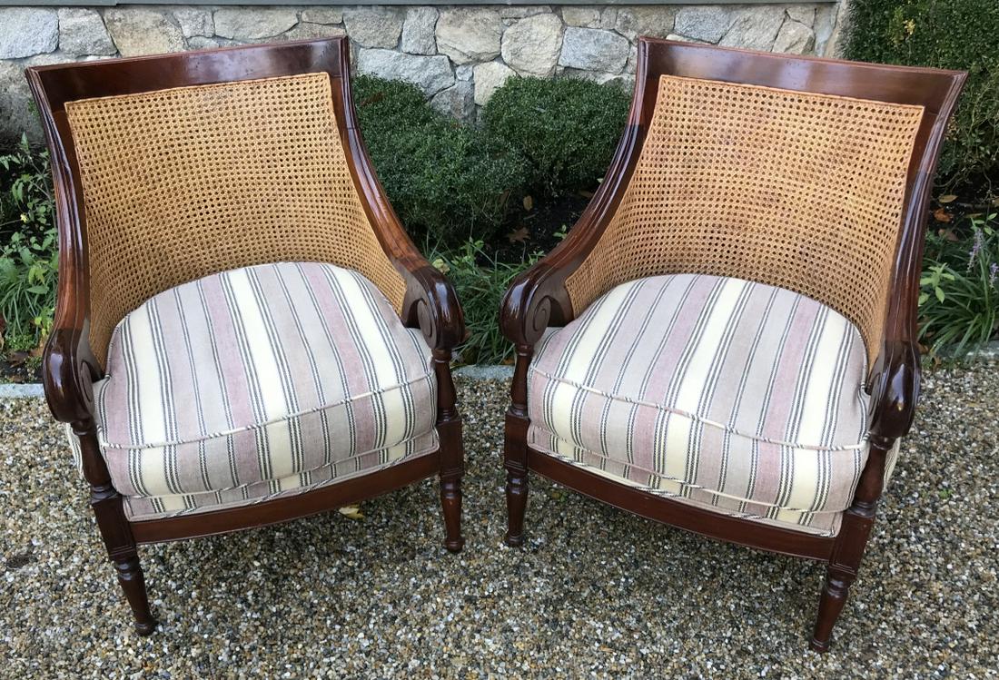 Pair of Custom Contemporary Plantation Arm Chairs (1 of 3)