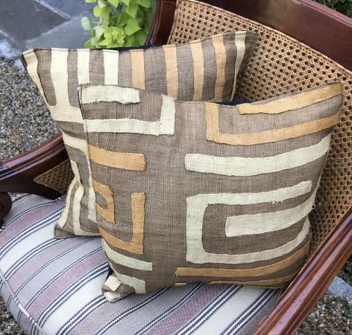 Pair of African Textile Contemporary Throw Pillows (1 of 2)