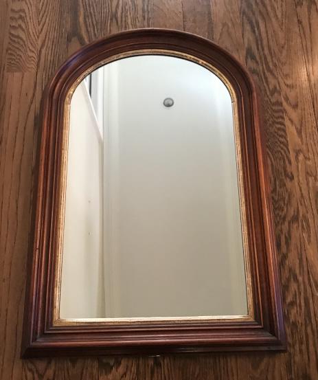 Antique 19th C Louis Philippe Arched Top Mirror (1 of 2)