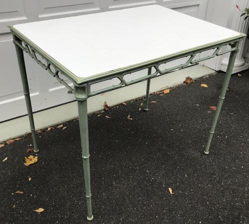 Vintage Mid Century Faux Bamboo Dining Table (1 of 4)