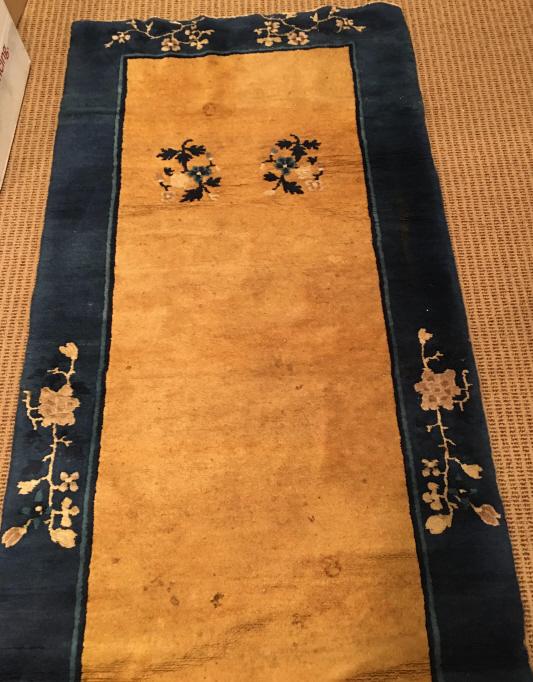Chinese Art Deco Floral Motif Runner (1 of 5)