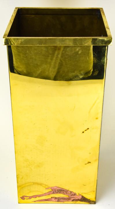 Contemporary Brass Umbrella Stand / Planter (1 of 5)