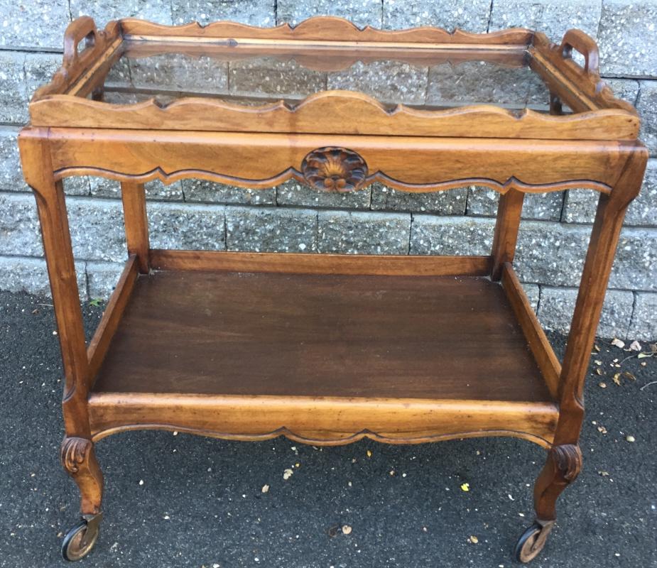 French Provencal Style Tea or Bar Cart (1 of 5)