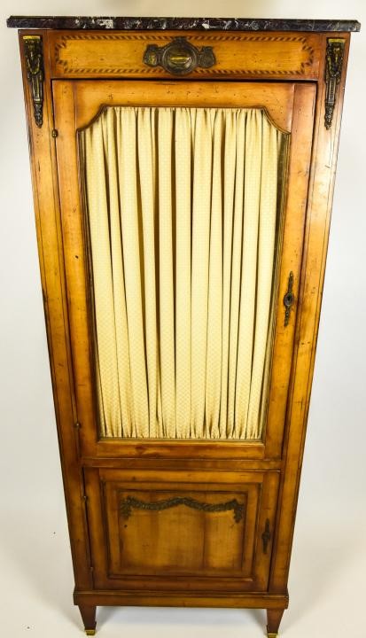 Antique French Parlor Glass Front Cabinet (1 of 8)