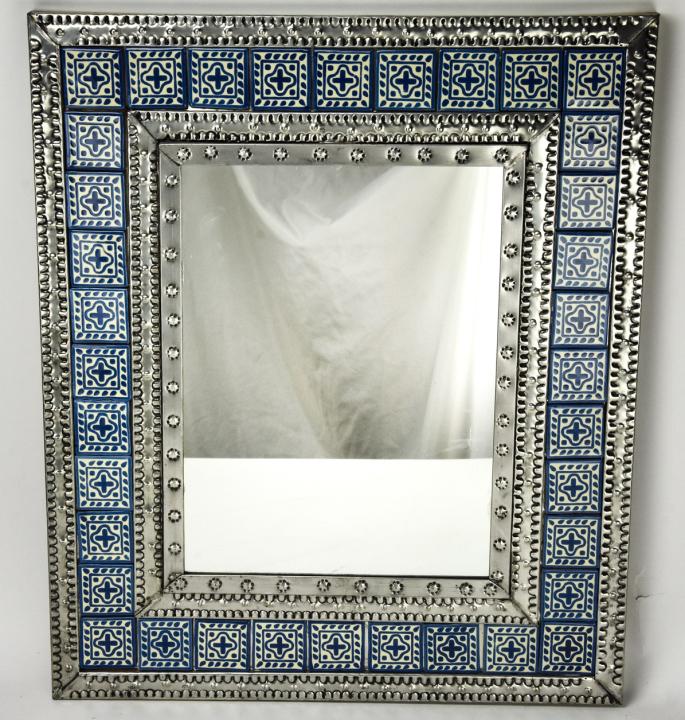 Southwestern Style Tin & Tile Mirror (1 of 6)