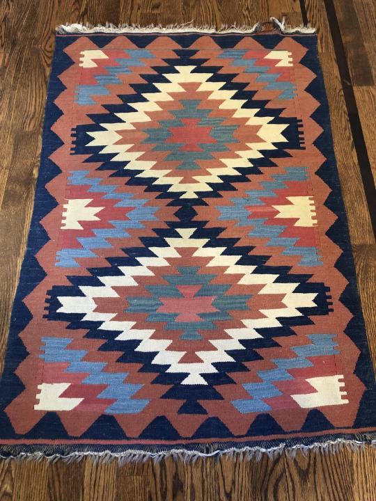 Vintage Navajo Hand Made Area Carpet (1 of 3)