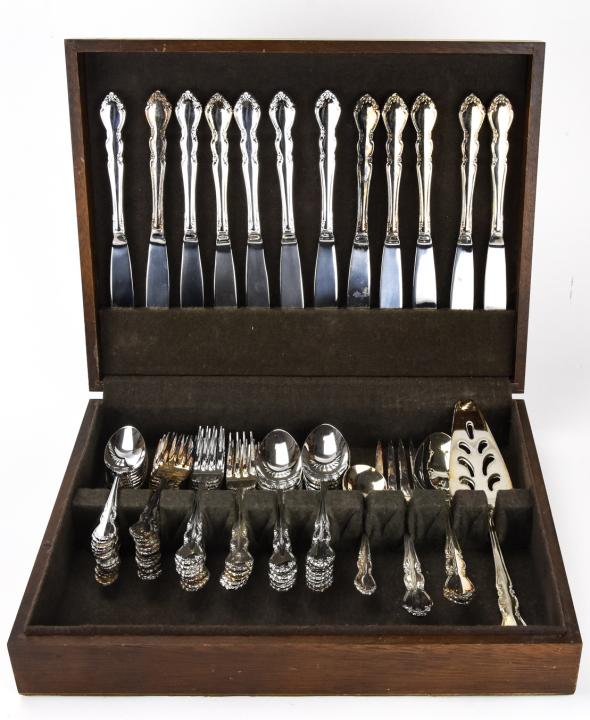 Towle Silver Plate  Baroness Service for 12 (1 of 6)