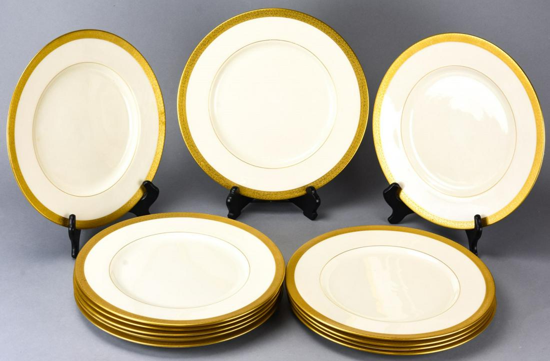 Lenox China Ivory Dinner Plates Ovington Bros. NY (1 of 8)