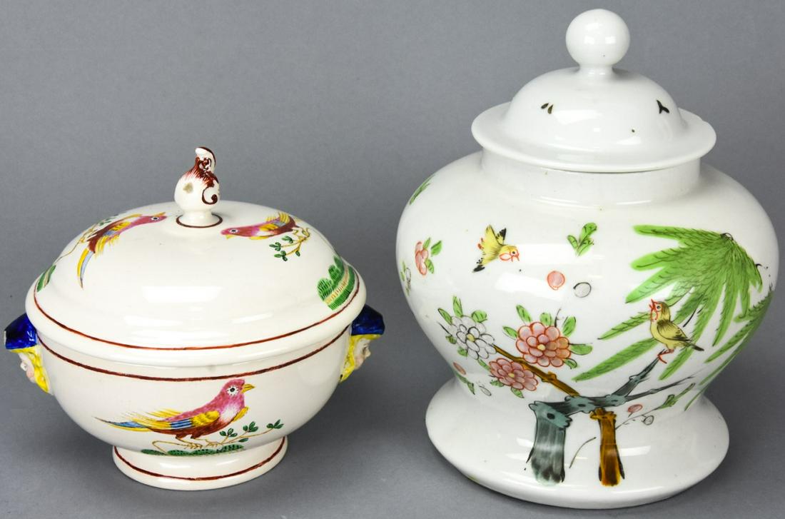 Pair Mid Century European Pottery Pieces (1 of 6)