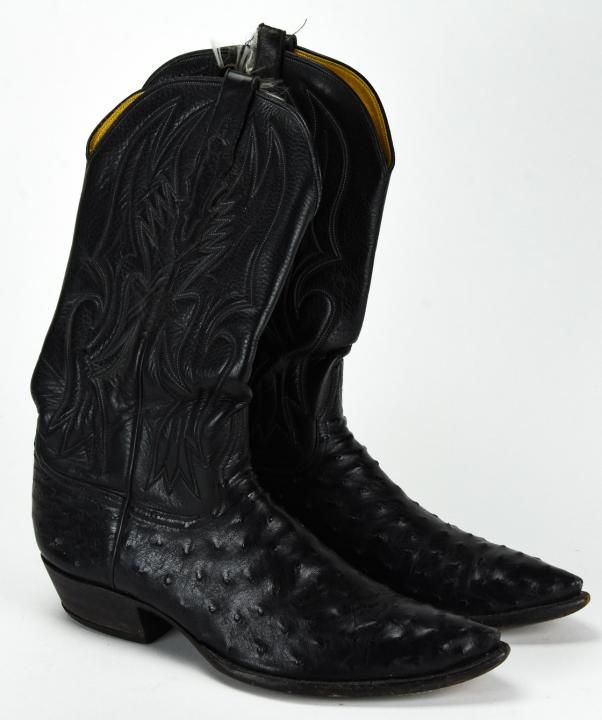 Mens Custom Leather & Ostrich Cowboy Boots (1 of 5)
