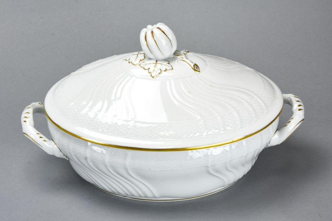Richard Ginori Porcelain & Gilt Tureen (1 of 6)