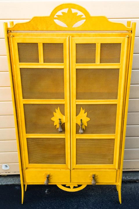 Country Style Metal Pie Safe / Cabinet (1 of 6)